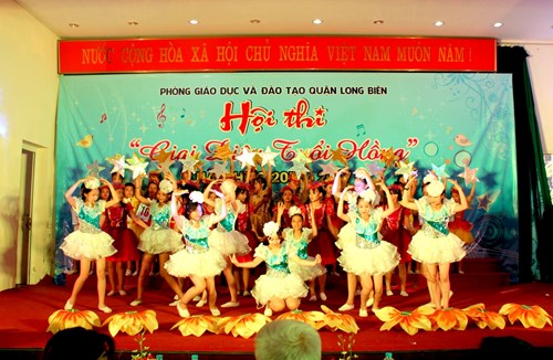 Trường THCS Ngọc Lâm tham dự Hội thi Giai điệu tuổi hồng ngành GD&ĐT quận Long Biên năm học 2016-2017